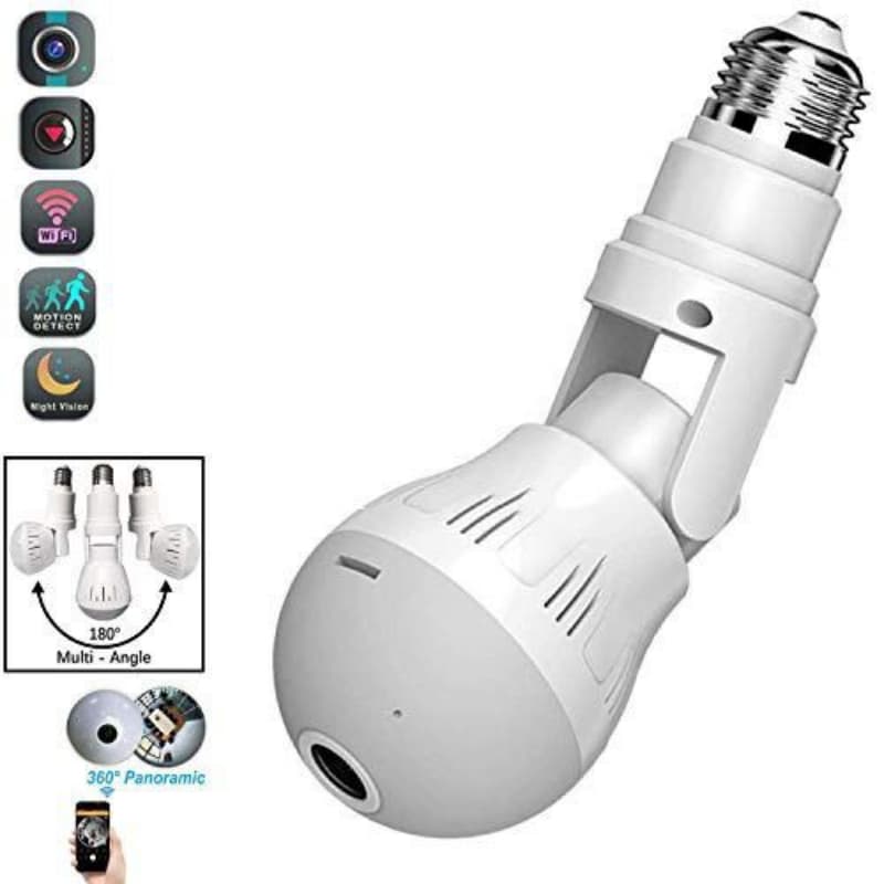 Bulb Camera 360-Degree CCTV