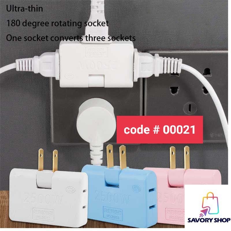 Ultra Thin 3 In 1 Socket Foldable Pin