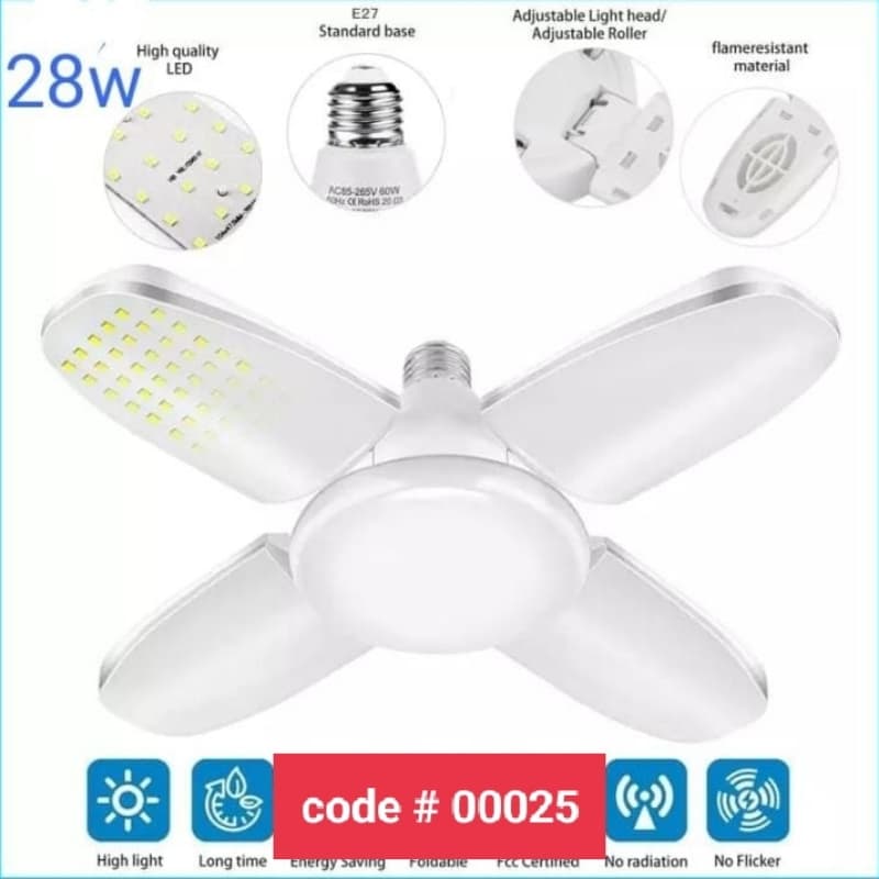 LED Fan Garage Light 3FT Foldable