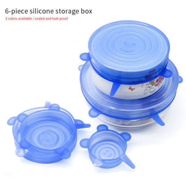 Silicone Lids 6 Pcs Set In Different Sizes
