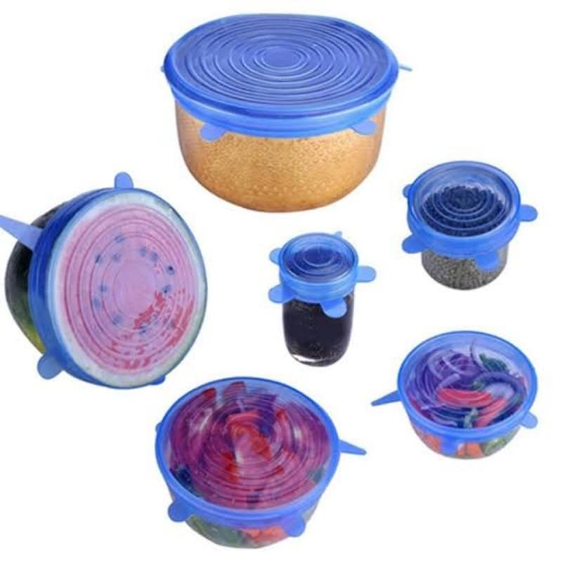 Silicone Lids 6 Pcs Set In Different Sizes