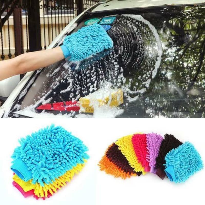 Double Sided Micro Fiber Washing Gloves