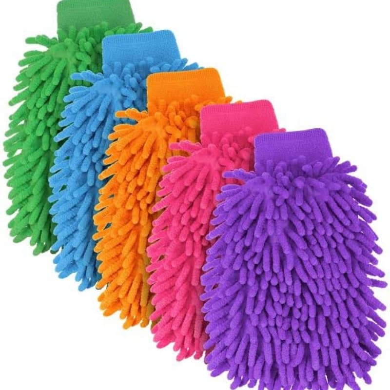 Double Sided Micro Fiber Washing Gloves