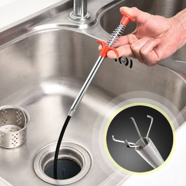 Spring Pipe Dredge Tool Drain Snake