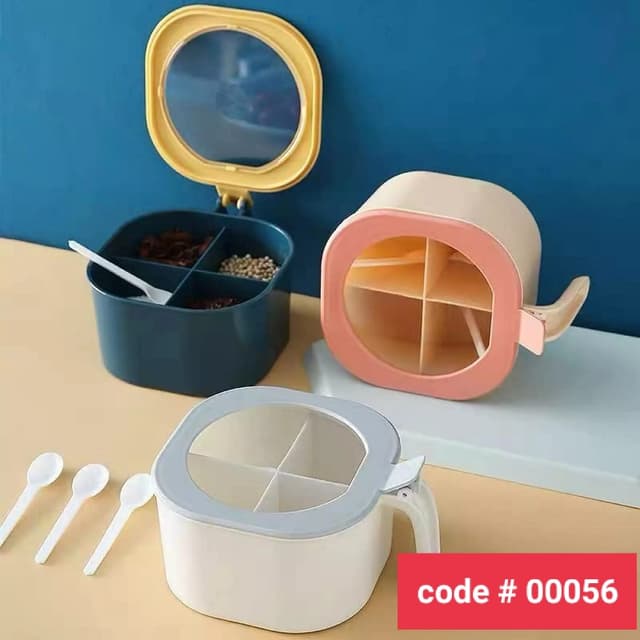Spice Jar  With 4 Spoon