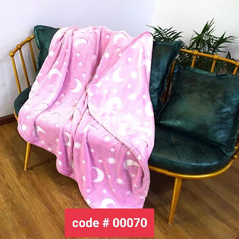 Glow Blanket 100x150 cm Pink & Blue