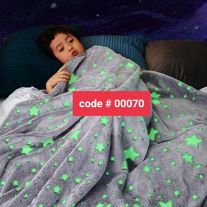 Glow Blanket 100x150 cm Pink & Blue
