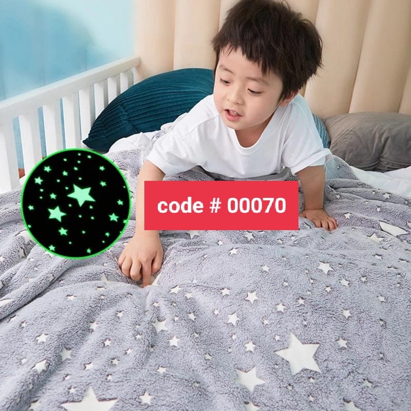 Glow Blanket 100x150 cm Pink & Blue