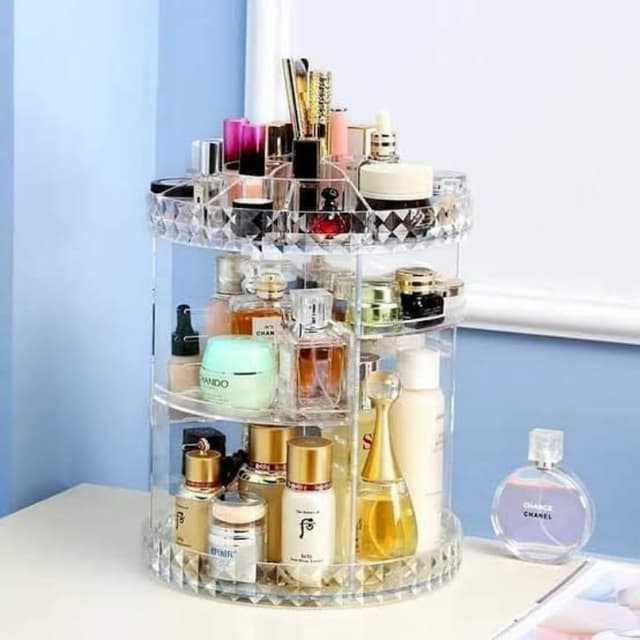 Diamond Cut Cosmetic Organizer Big Size