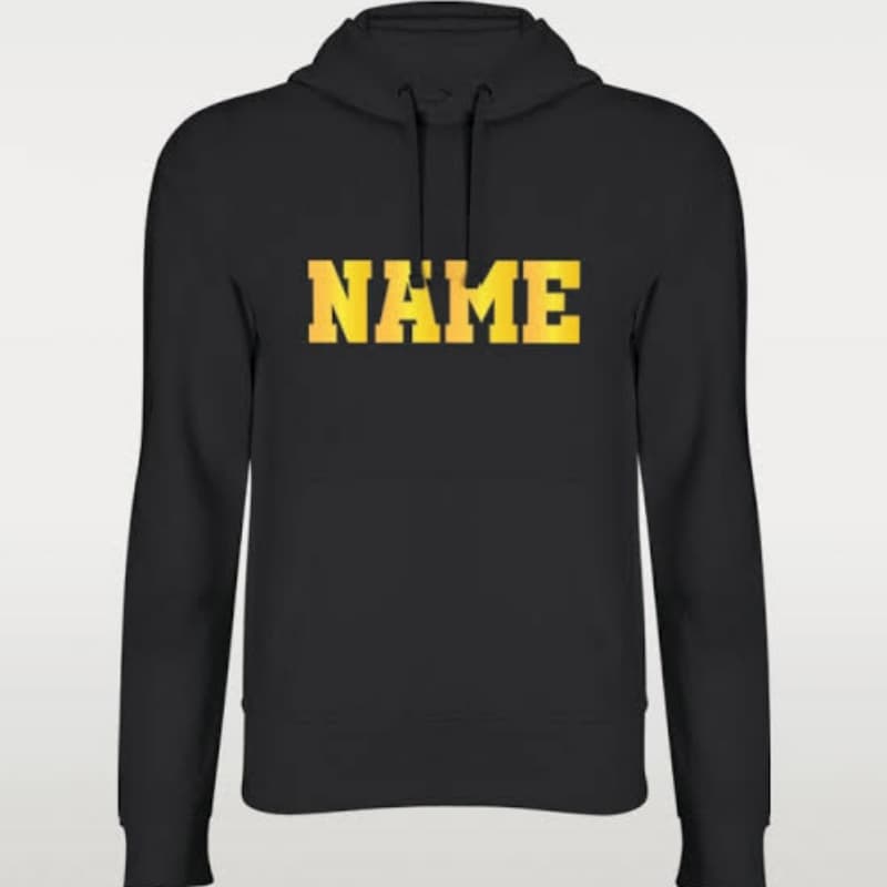 Customized Hoodie Upper With 1 Side Text Printed