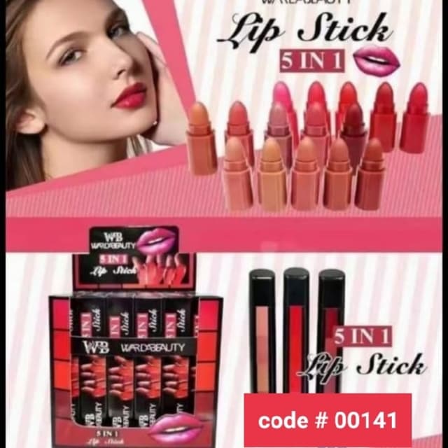 Warda Beauty Lipstick 3 Pcs (15 Shades)