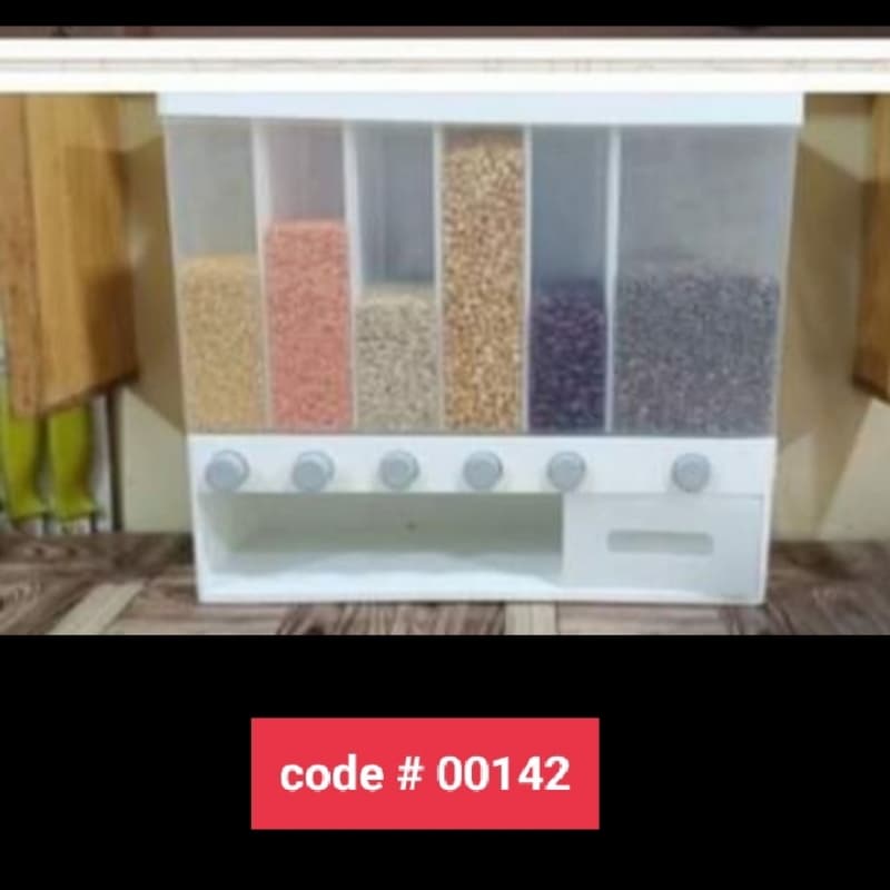 10KG Sealed Food Storage Box Rice & Cereal Dispenser 6 Moisture Proof Plast