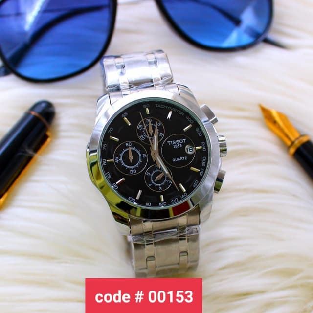 Tissot Gents Chain Watch Chronograph Working