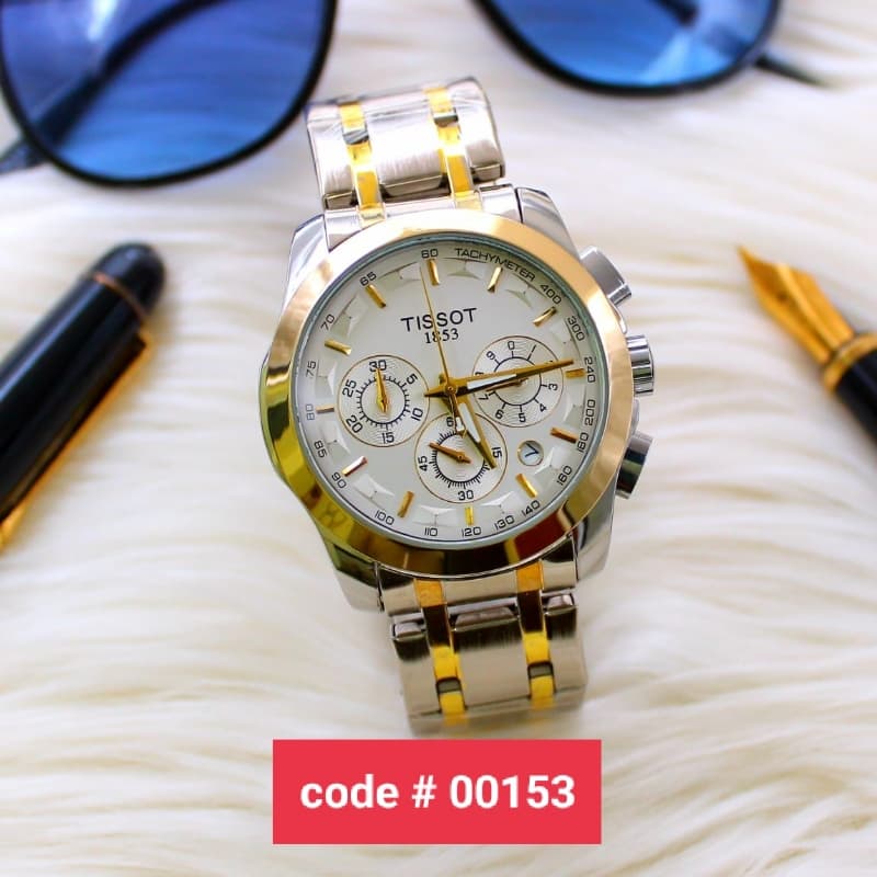 Tissot Gents Chain Watch Chronograph Working