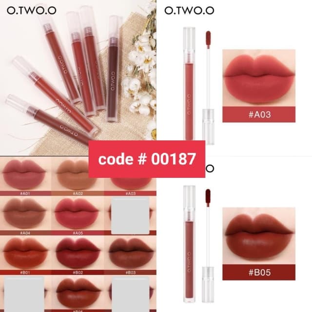 O.TWO.O Sweet Nothing Lip Glaze 9 Shades Available