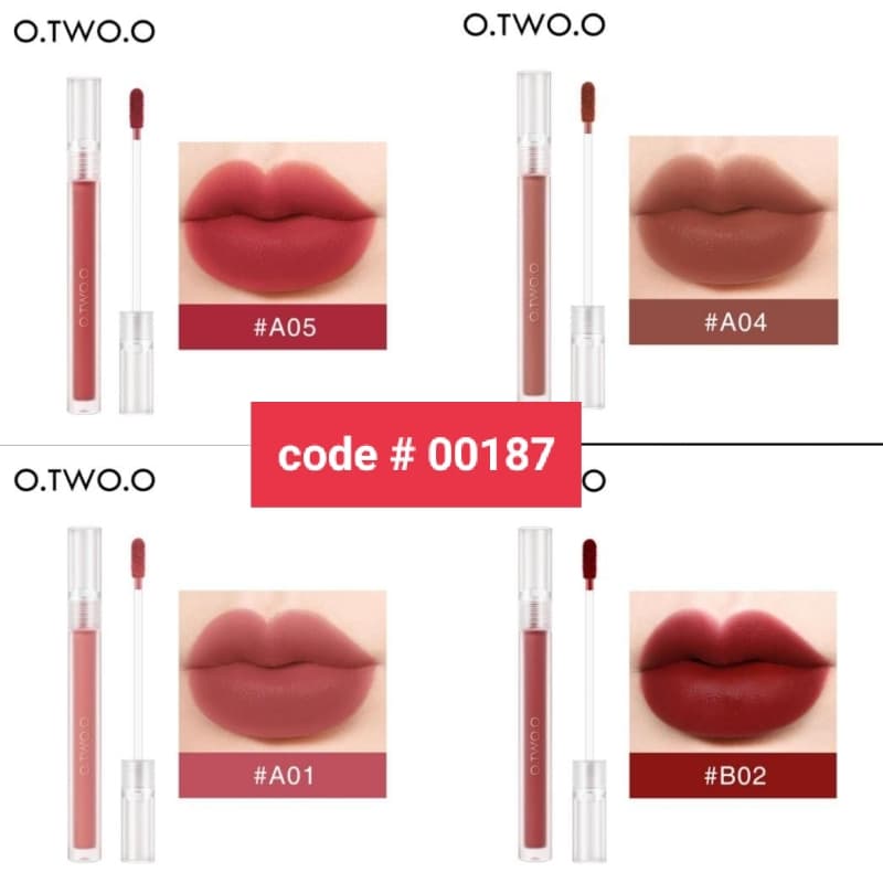 O.TWO.O Sweet Nothing Lip Glaze 9 Shades Available