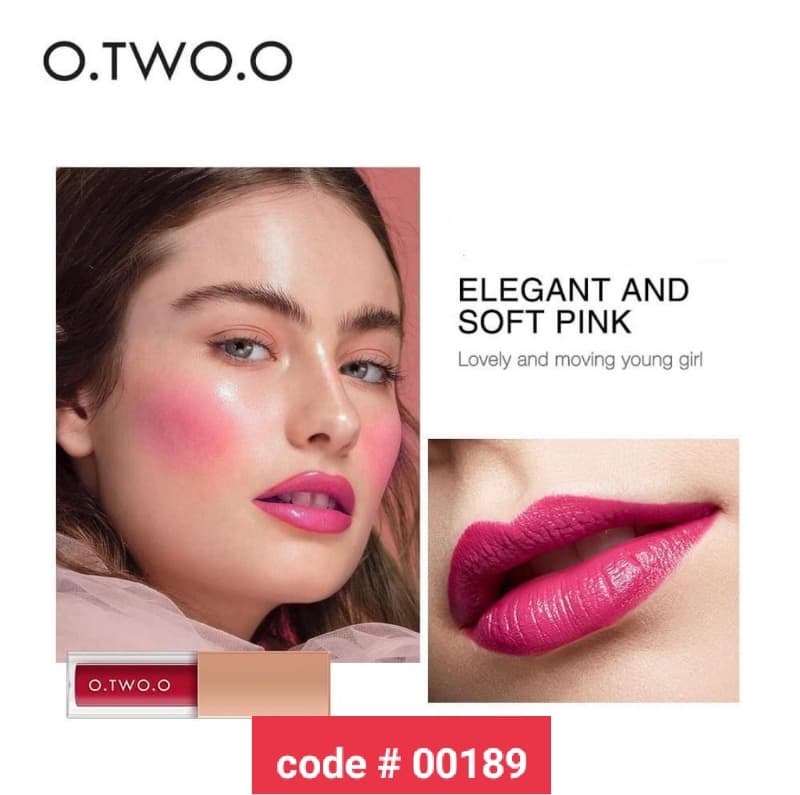 O.TWO.O Lips & Cheek 2 in 1 (2 shades Available) 100% Original Each