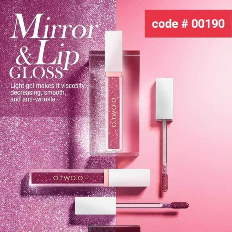 O.TWO.O Mirrir Lip Gloss (Only 2 Shades Available) 100% Original
