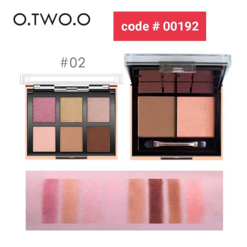 O.TWO.O Travellers (8 Colors Eyeshadow + Blush Kit) 100% Original (each)