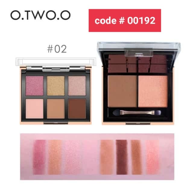 O.TWO.O Travellers (8 Colors Eyeshadow + Blush Kit) 100% Original (each)