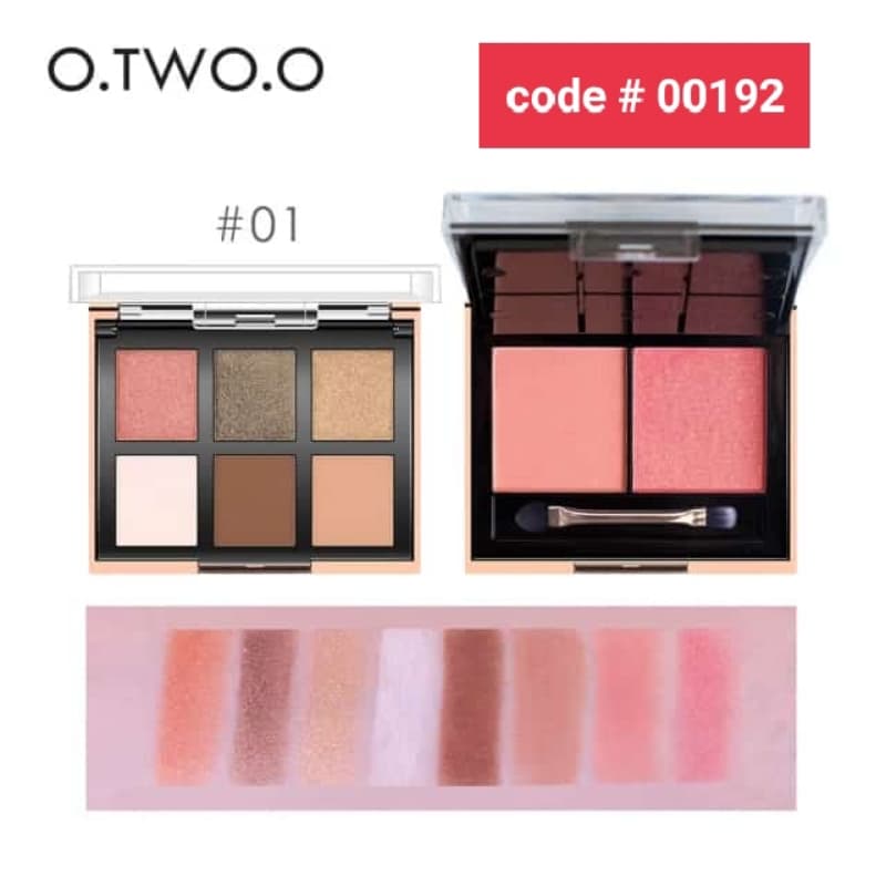 O.TWO.O Travellers (8 Colors Eyeshadow + Blush Kit) 100% Original (each)