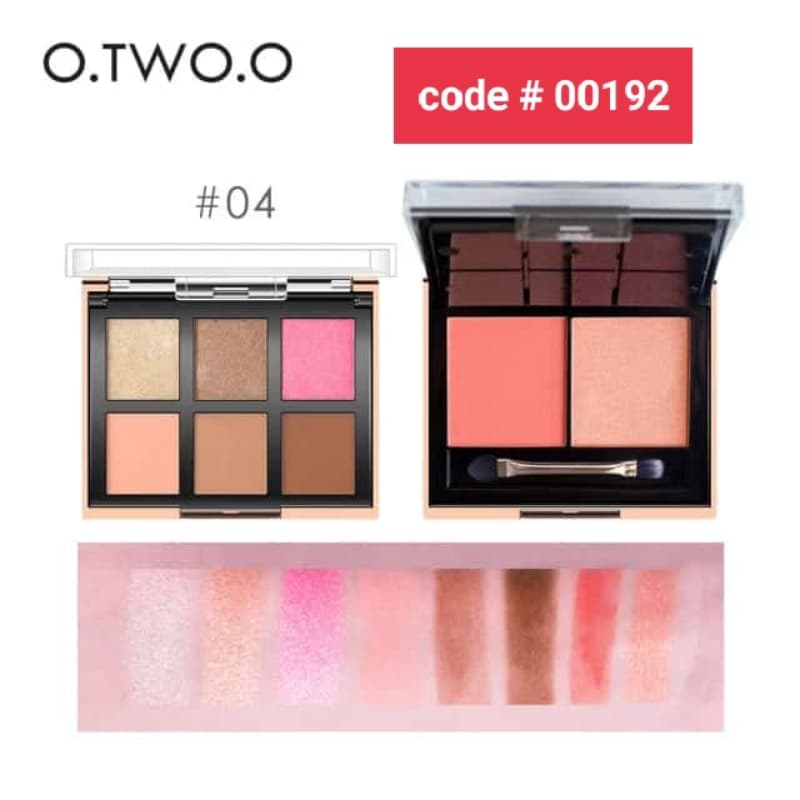 O.TWO.O Travellers (8 Colors Eyeshadow + Blush Kit) 100% Original (each)