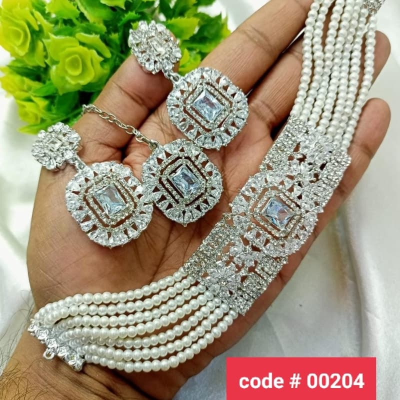 Manjoos Choker Globand/ Zarcon Stone/ 10 Colors Available Best Quality