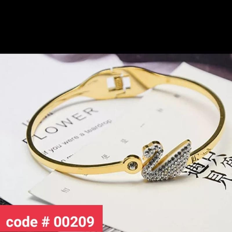 Original Brand Swarovski Bangels Openable Gold Plated