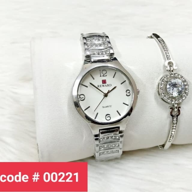 Ladies Watch + Bracelet