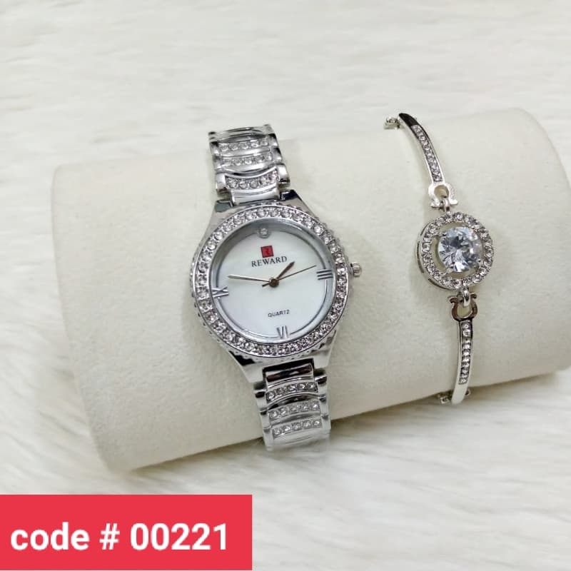 Ladies Watch + Bracelet