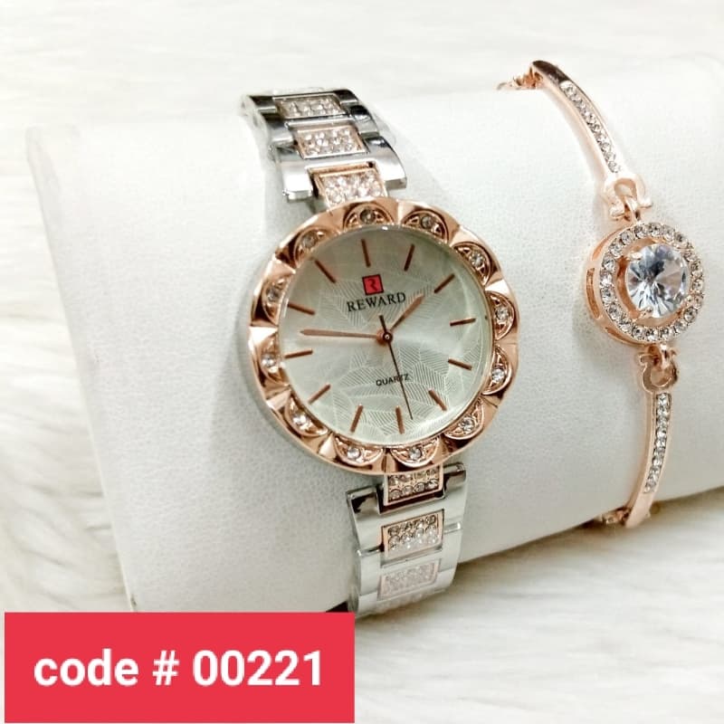 Ladies Watch + Bracelet