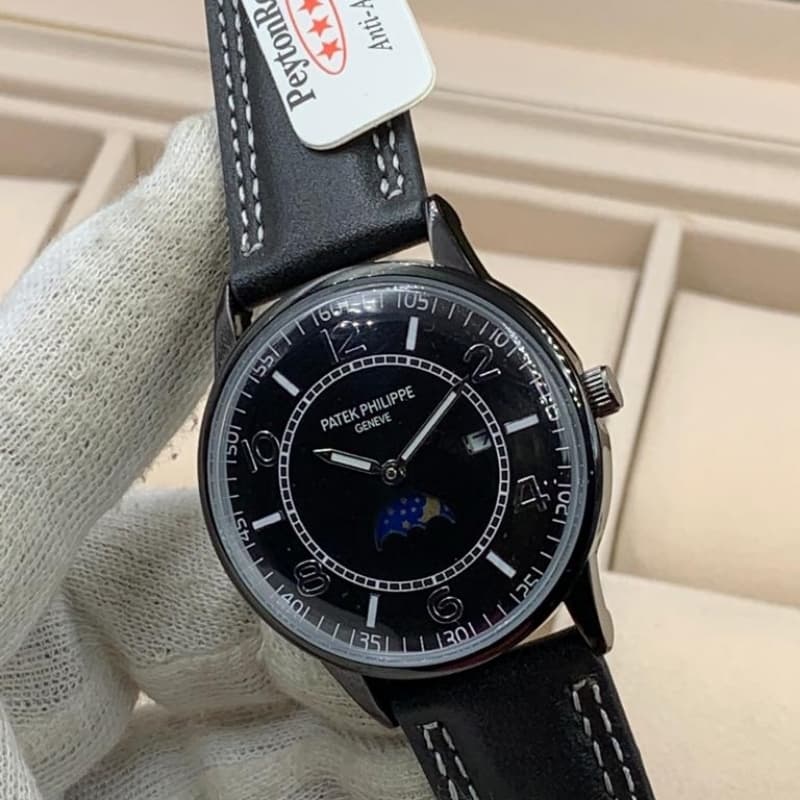 Patek Philippe Gents Belt Watch Date Working Monograph Working Leather Stra
