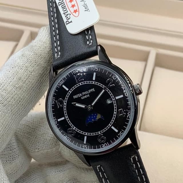 Patek Philippe Gents Belt Watch Date Working Monograph Working Leather Stra
