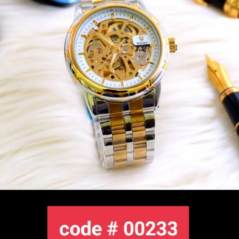 Rolex Automatic Watch For Men's 2 Shades In Dail
