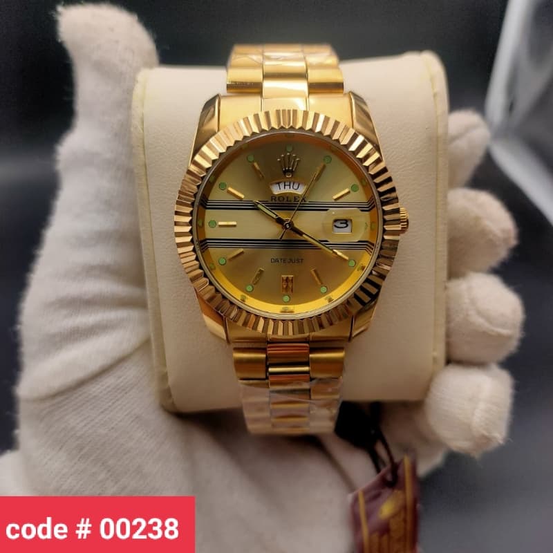 Rolex Men's Watch Date & Day Working
