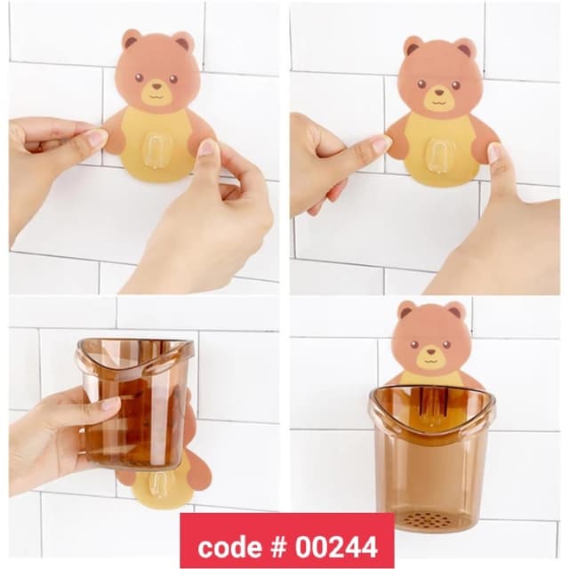 Bunny Bear Wall Mounted Cup