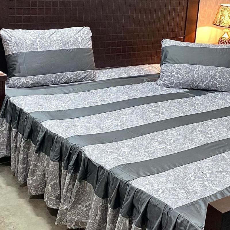 PATCHWORK FRILL BED SHEETS