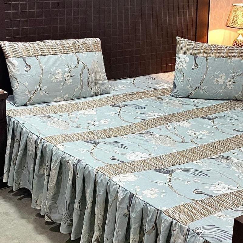 PATCHWORK FRILL BED SHEETS