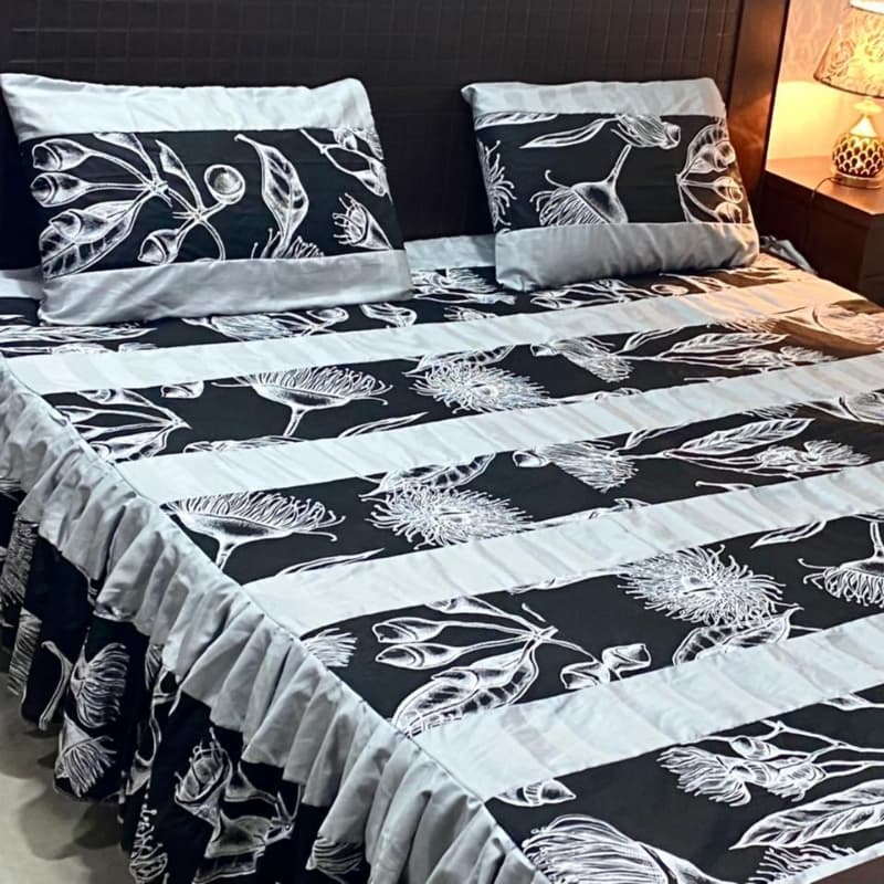 PATCHWORK FRILL BED SHEETS