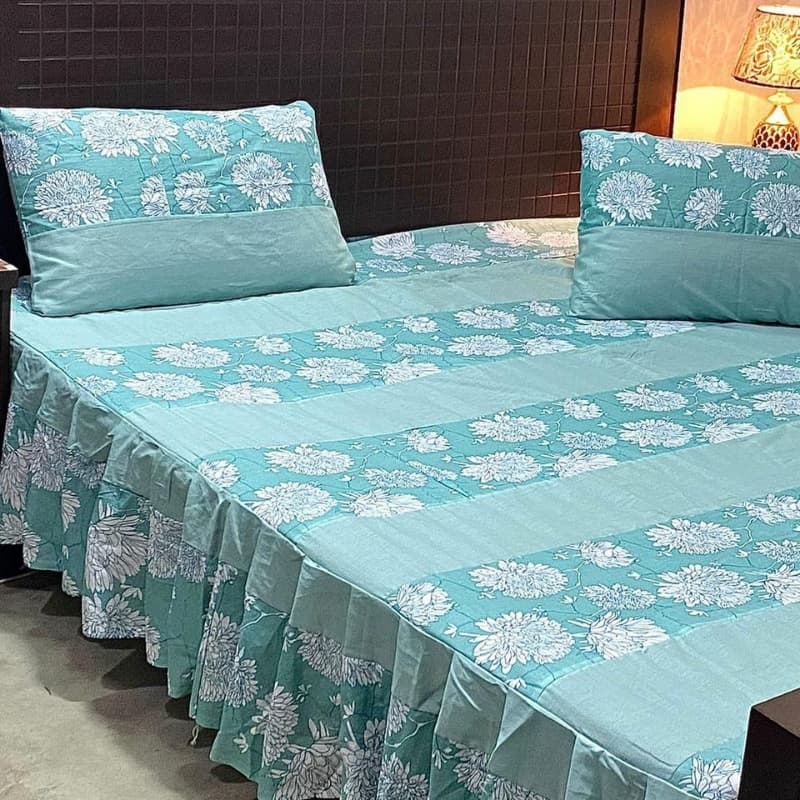 PATCHWORK FRILL BED SHEETS