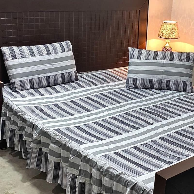 PATCHWORK FRILL BED SHEETS