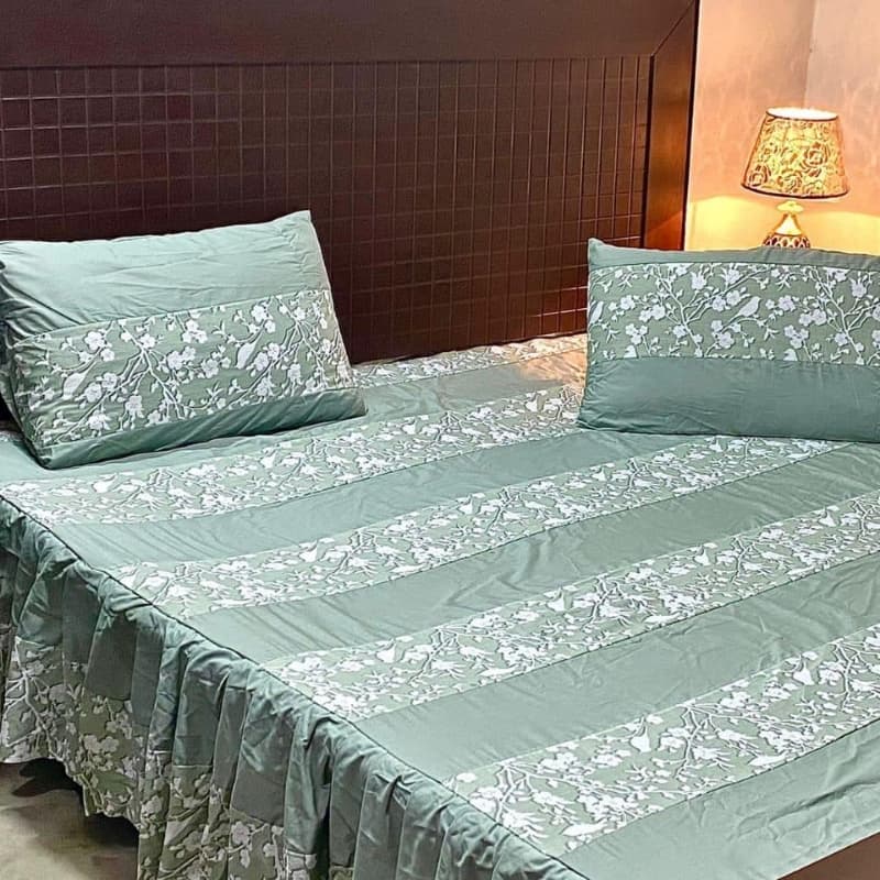 PATCHWORK FRILL BED SHEETS
