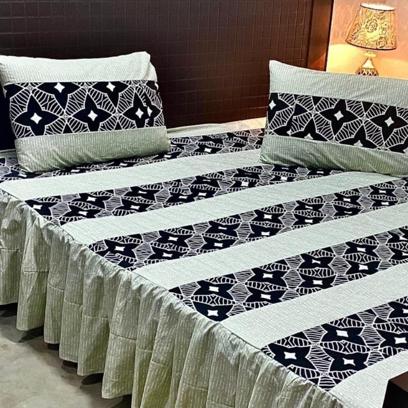 PATCHWORK FRILL BED SHEETS