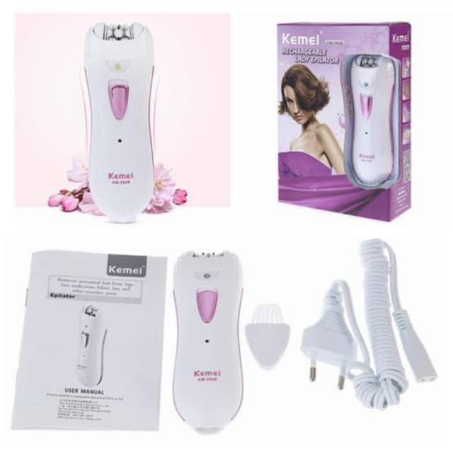 Kemei KM-290R Rechargeable Lady Epilator Shaver