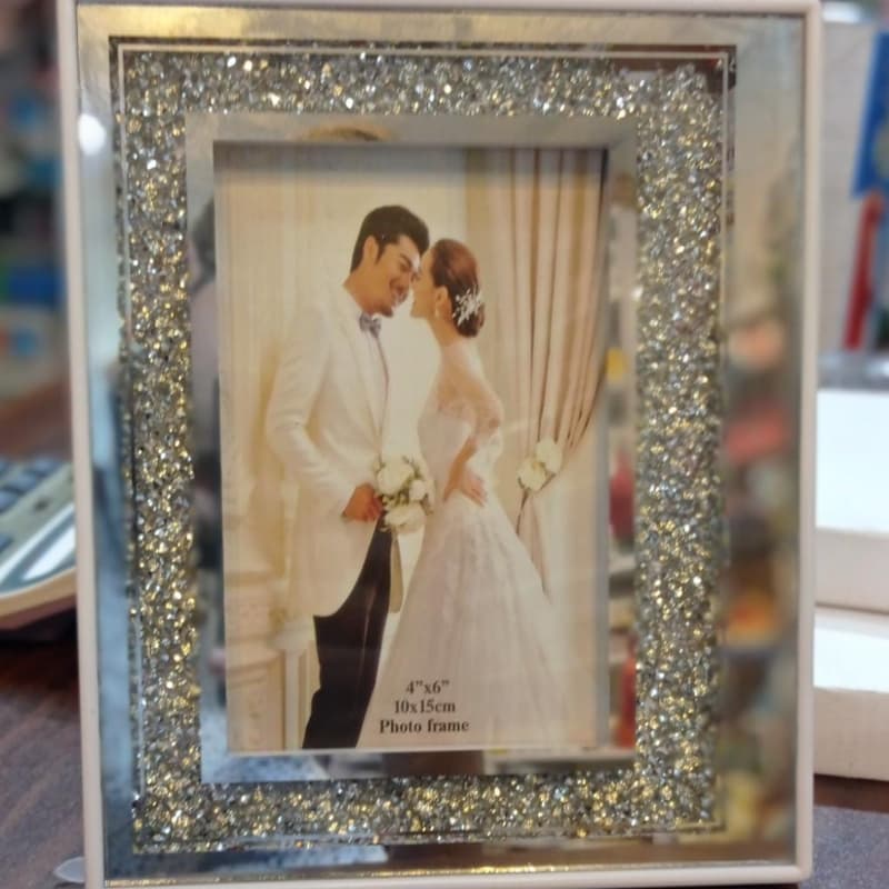 White frame with light LED