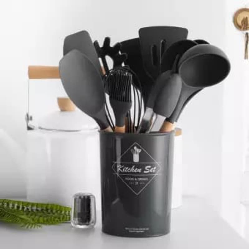 12 pcs Silicone Cooking Spoon set