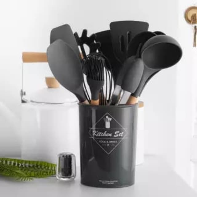 12 pcs Silicone Cooking Spoon set