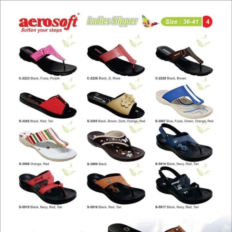 AeroSoft Ladies Slippers Stylish With Different Colour & Design