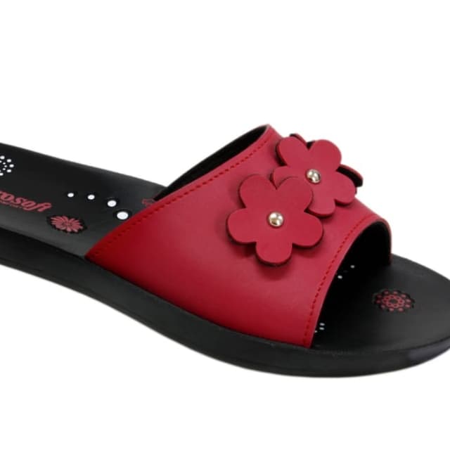 AeroSoft Ladies Flat  Slippers Stylish With Different Colour & Design
