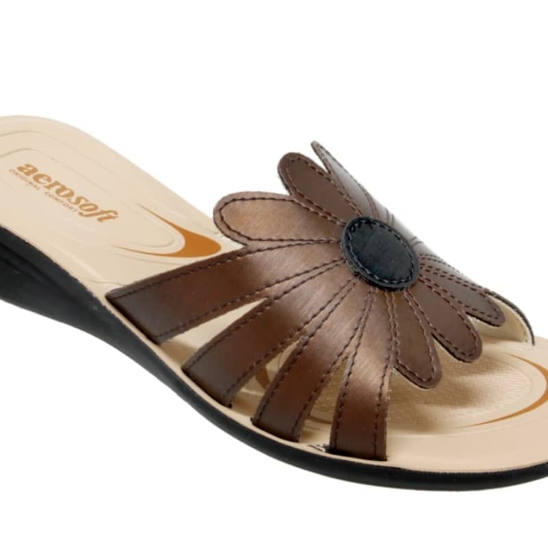AeroSoft Ladies Flat  Slippers Stylish With Different Colour & Design